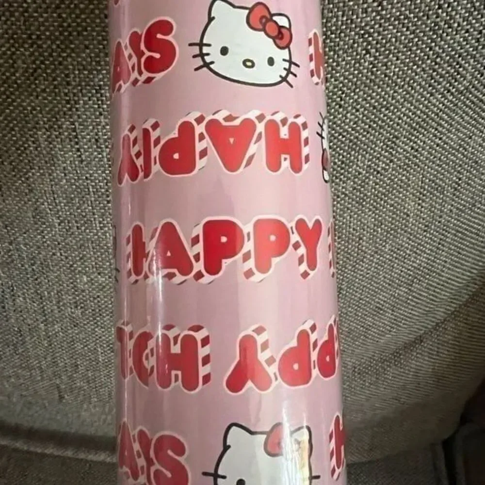 Hello Kitty Happy Holidays Pink Wrapping Paper-Set of 2